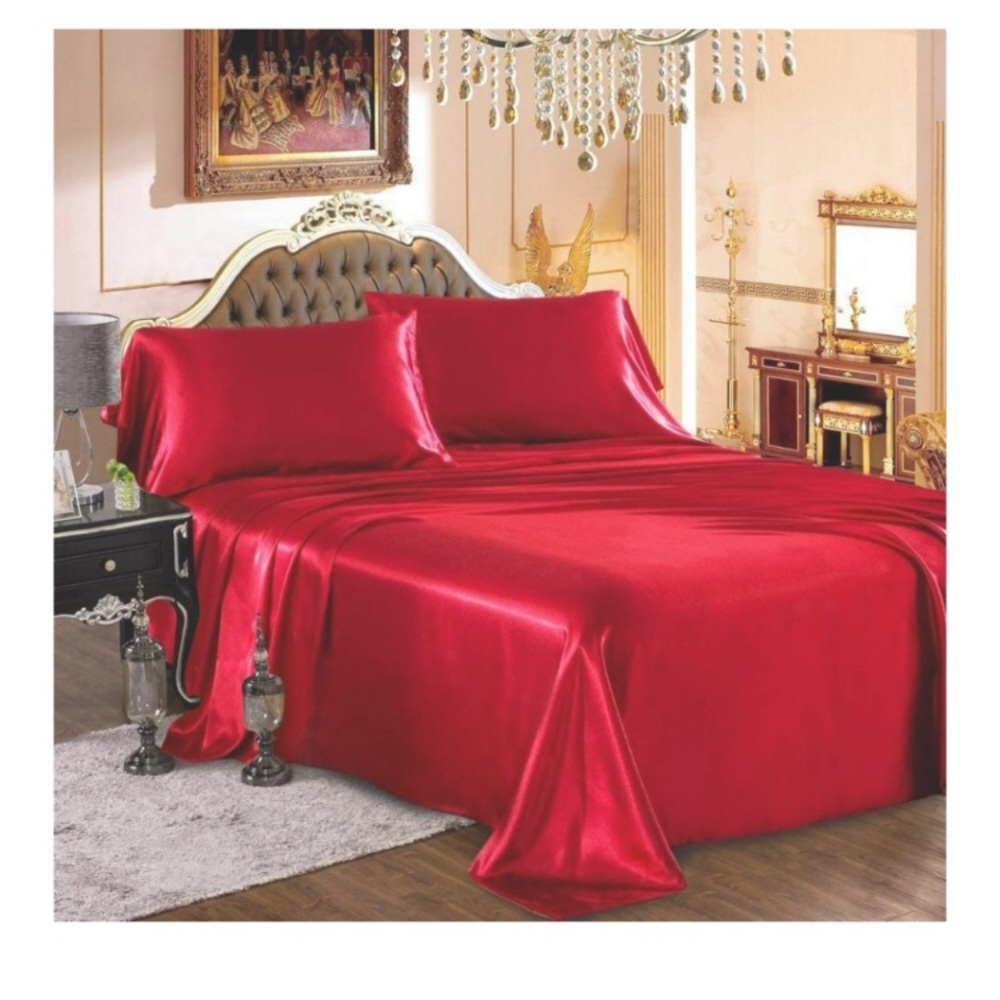 Honeymoon Luxury Satin Bed Sheet Set Ultra Silky